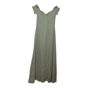 Women’s NWOT Reformation Smocked Bodice Murphy Midi Dress in Sage, size 2